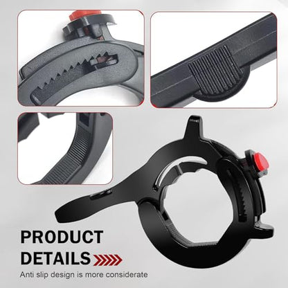 Motorcycle Throttle Assist, Wear-resistant Labor-saving Cruise Control Clamp, Long-ride Hand Relief Accessory, Universal for Most Motorcycle Throttle Accessories (Black)