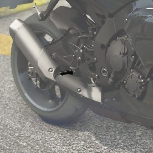 TCMT Front Foot Pegs Footrests Fit For Yamaha YZF R1 1998-25 YZF R6 2003-2020 YZF R6S 2003-2009 R1S R1M 2015-2024 Replace for 1KB-27461-00-00 - color: Sand Black