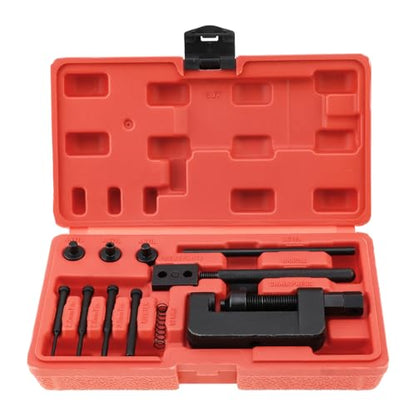 Windance 13Pcs Chain Breaker Tools Chrome Vanadium Steel Chain Removal Cutter Riveter Kit, #35 420 428 520 525 528 530 630 Repair Tool for Motorcycle ATV Dirt Bike Scooter Bicycle Tractor