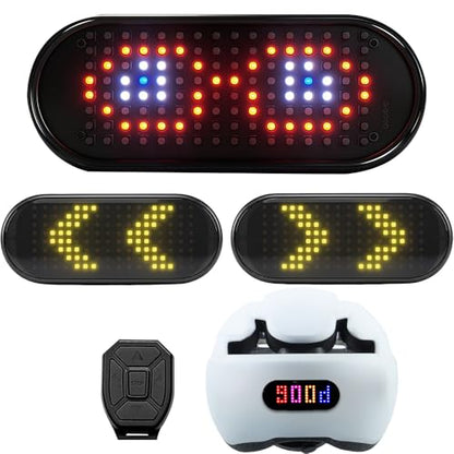 JDBMAOYE Helmet Light – Rechargeable LED Bicycle Helmet Warning Light, Suitable for Motorcycles, Scooters, Snowmobile Helmet Light, High Visibility, Lightweight, for Helmets