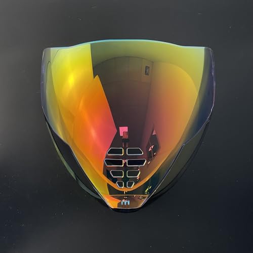 Airflite Shield Uv-protected For ICON IC-06 Airflite Face Shield Replacement Helmet Visor (Revo Clear Red-day and night) - color: Revo Clear Red-day and Night