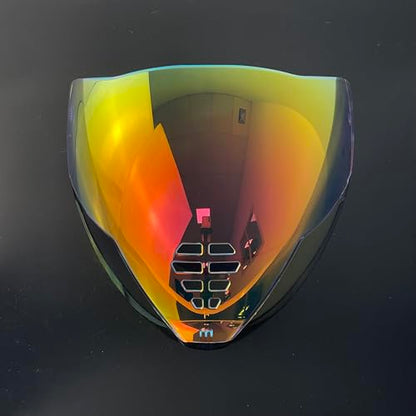 Airflite Shield Uv-protected For ICON IC-06 Airflite Face Shield Replacement Helmet Visor (Revo Clear Red-day and night) - color: Revo Clear Red-day and Night