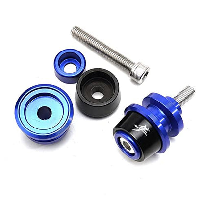 MOWOK Fits For SUZUKI Hayabusa GSX1300R GSX 1300R Gen 3 1999-2021 2022 2023 2024 2025 2026 Accessories Motorcycle M8 Swingarm Spools Slider Stand (Black) (Blue) - size: Blue