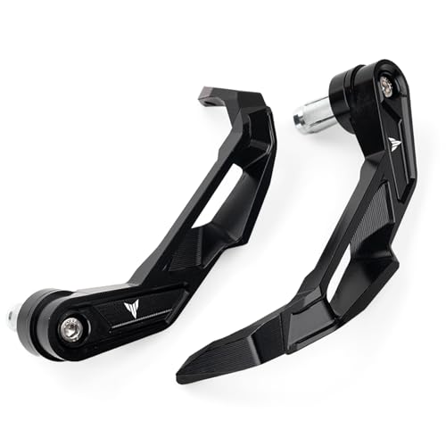 Compatible with MT-07 MT07 MT 07 FZ07 2025 2026 MT-09 MT09 MT 09 FZ09 2021-2024 2025 2026 Motorcycle Accessories CNC Handlebar Brake Clutch Levers Hand Guard Protector (Black) - color: Black
