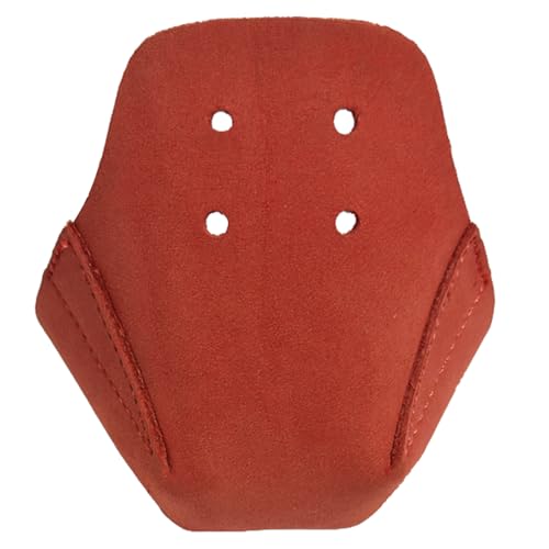 100% Real Cowhide | Toe Cap Guard Protectors | Roller Skate Derby Speed 1 Pair(Red) - color: Red