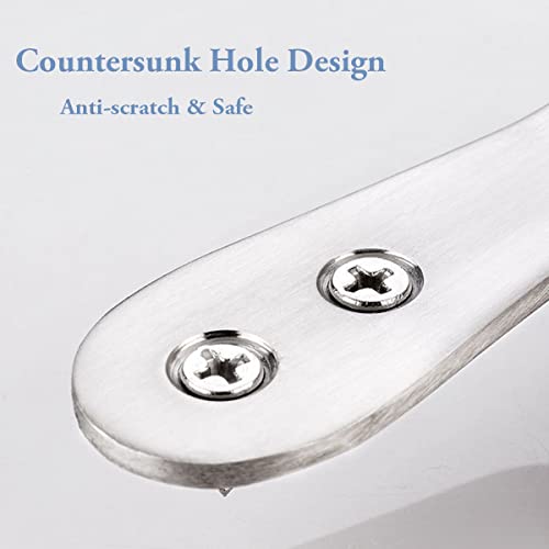 Coat Hooks Wall Mounted, 6 Pack Single Entrance Hooks Heavy Duty Brushed Wall Hook Stainless Steel, Large L Metal Hook for Hanging Clothes Jackets Robes Towels Hats Keys Bags Cups, Silver - color: Silver