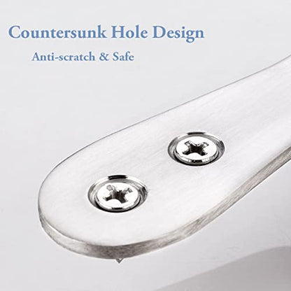 Coat Hooks Wall Mounted, 6 Pack Single Entrance Hooks Heavy Duty Brushed Wall Hook Stainless Steel, Large L Metal Hook for Hanging Clothes Jackets Robes Towels Hats Keys Bags Cups, Silver - color: Silver