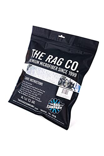 The Rag Company – The Cyclone Ultra Wheel Mitt – Perfect for Wheels, Grills, and Tight Areas; Proprietary Microfiber Blend; Easily Releases Contaminates Upon Rinsing, 6in x 7in, Black/Grey (2-Pack)