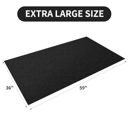 AAIN Oil Spill Mat (36" x 59"), Garage Floor Mat, Absorbent Oil Pad, Premium Maintenance Mat, Waterproof, Protect Garage Surface from Spill & Stain, Reusable, Washable, Durable, Black, 1PCS - style: 36 x 59