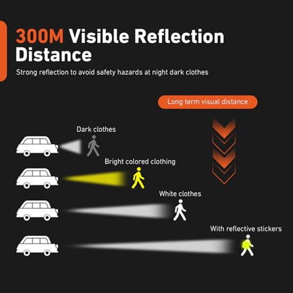 4 PCS High Visibility Reflective Bike Pant Clips, Elastic Universal Cycling Wrist Ankle Leg Straps, Night Safety Bicycle Trouser Cuff Clips for Road Mountain Bike Riding - color: Orange