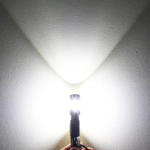 PHINLION 1156 LED Reverse Bulbs White, 3600 Lumens 700% Super Bright P21W BA15S 7506 1141 LED Backup Light Replacement with Projector for Car Truck RV Lawn Mower Tractor, Pack of 2 - color: White