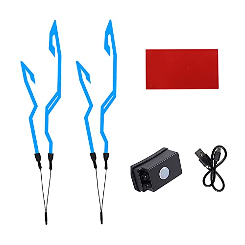 Motorcycle Helmet Light Kit,Waterproof 3 Mode Ride Signal LED Light Night Riding Signal Helmet Light for Motorcycle Bike Helmet,Blue - color: blue
