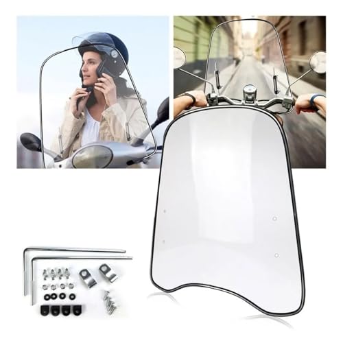Motorcycle Windshield Windscreen Universal Motorcycle Fairing Windscreen Windshield Shield Covers Wind Deflector Accessories Extension Spoiler