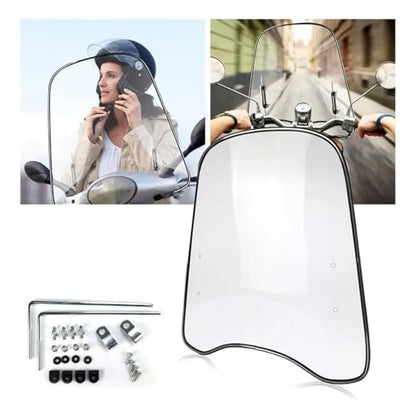 Motorcycle Windshield Windscreen Universal Motorcycle Fairing Windscreen Windshield Shield Covers Wind Deflector Accessories Extension Spoiler