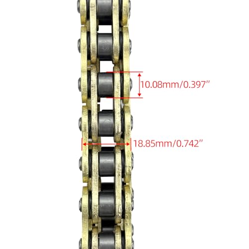 520 Heavy Duty Drive Chain 110 Links O-Ring with Connecting Master Link and Chain Breaker Compatible with Motorcycle ATV UTV Dirt Bike Quad Side by Side