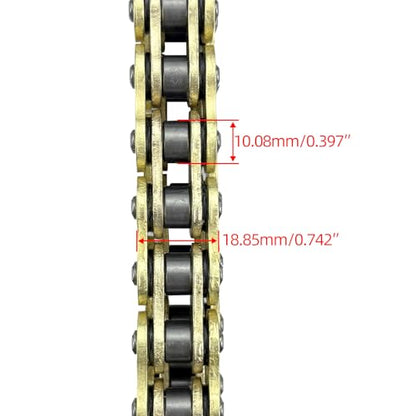 520 Heavy Duty Drive Chain 110 Links O-Ring with Connecting Master Link and Chain Breaker Compatible with Motorcycle ATV UTV Dirt Bike Quad Side by Side