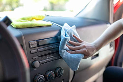 The Rag Company - Edgeless 300 - Microfiber Detailing Towels, Perfect for Removing Polishes, Sealants, and Glaze; Great for Interior Cleaning and Dirty Jobs; 300GSM, 16in x 16in, Light Blue (10-Pack) - color: Light Blue