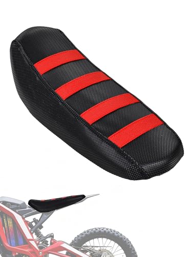 Electric Dirt Bike Seat Cover for Surron Light Bee,Non-Slip Motorcycle Cushion Cover for Sur Ron Light Bee X and S/X160/X260-Red - color: Red