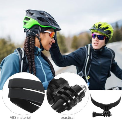 KALLORY Motorcycle Helmet Portable for Camera Chin Mount Kit Abs Material with Firm Camera Fixation and Motorcycle Helmet for Riding