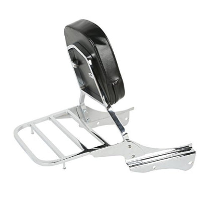 SLMOTO Detachable Stealth Sissy Bar Set Luggage rack Fits For Honda Shadow Spirit VT750DC 2001-2003，2005-2007 - color: Fits For Honda Shadow Spirit