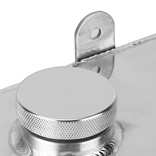 Windscreen Washer Bottle, KIMISS Intercooler Aluminium Welded 2L Polished Intercooler Spray Polished Universal for Car Parts