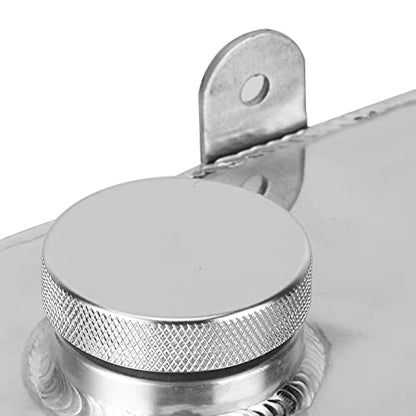 Windscreen Washer Bottle, KIMISS Intercooler Aluminium Welded 2L Polished Intercooler Spray Polished Universal for Car Parts