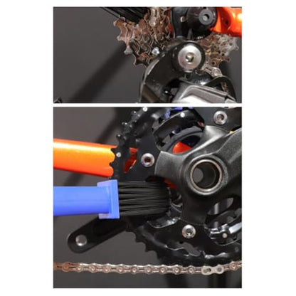 Red Motorcycle and Bicycle Chain Brushes Bicycle Cleaning Chain Brushes