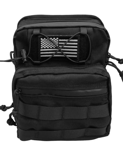 Waterproof Motorcycle Handlebar Bag Front fork bag, Universal Storage Bag Tool Pouch Fit For Harley Dyna Street Bob FXBB Softail Sportster, T-Bar Handlebar Bag with 2 decorative