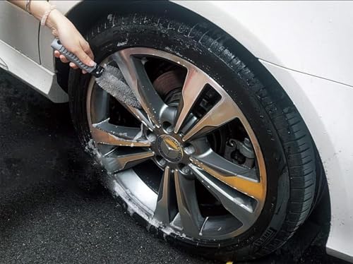 Generic Alloy Wheel Cleaning Brush, Rim Cleaner for Your Car, Motorcycle or Bicycle Tire Brush Washing Tool for Car Bick,Motorcycle