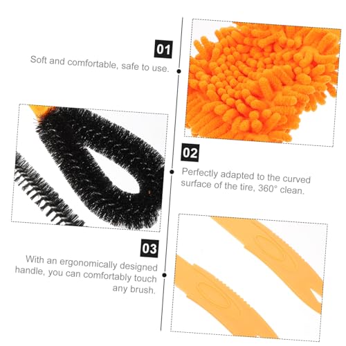 Yardwe Bike Chain Cleaning Brush Set Cleaning Kit for Bike Motorcycle Parts Cleaning