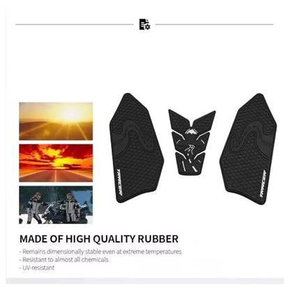 for Yamaha Tracer 9 GT TRACER9 Tracer 9GT 2025 2026 Motorcycle Accessories Side Fuel Tank Grips Tank Pads Protector Stickers Decal Gas Knee Grip Traction Pad Tankpad PVC Rubber Black