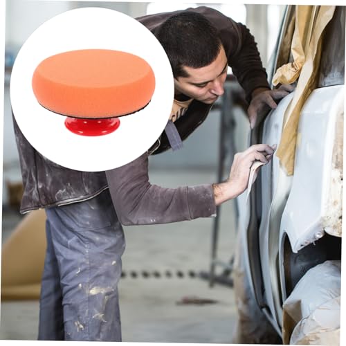 ABOOFAN Automotive Polishing Pads Set of Buffing Pads Sponge Round Plastic Handle Car Polishing Set Buffer Polisher for Cars Motorcycles Boats