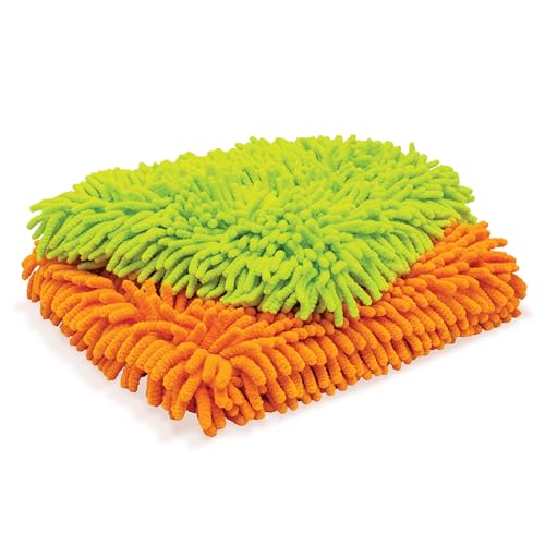 Griot's Garage Microfiber Wash Pads for Car Wash and Detailing, Soft and Ultra-Absorbent for Gentle Auto Cleaning, Machine-Washable, 8" x 10", Set of 2, 11290 - style: Pads (Set of 2)