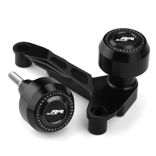 Motorcycle Frame Sliders Falling Protection CNC Compatible with S1000RR 2025 2024 2023 Crash Protector Pad Engine Fairing Guards S 1000 RR S1KRR S1000 RR S 1000RR S1000RR Accessories (Black) - color: black