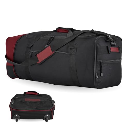 Travelers Club 32" Midgard Expandable Rolling Travel Bag - color: Red