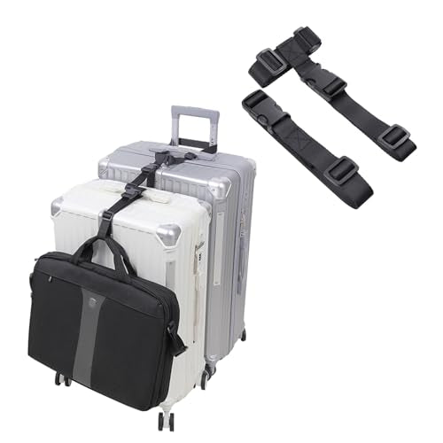 Vigorport Luggage Straps, Luggage Connector Straps for Suitcases Add A Bag and Connect Your 2 Suitcases Together Adjustable Attachment Accessories Belts (1'' Width Medium Size) - size: 1''W Medium