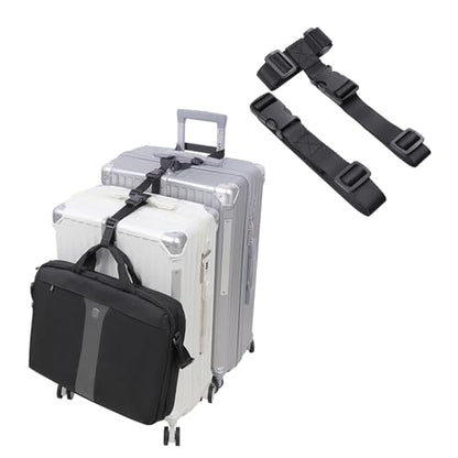 Vigorport Luggage Straps, Luggage Connector Straps for Suitcases Add A Bag and Connect Your 2 Suitcases Together Adjustable Attachment Accessories Belts (1'' Width Medium Size) - size: 1''W Medium