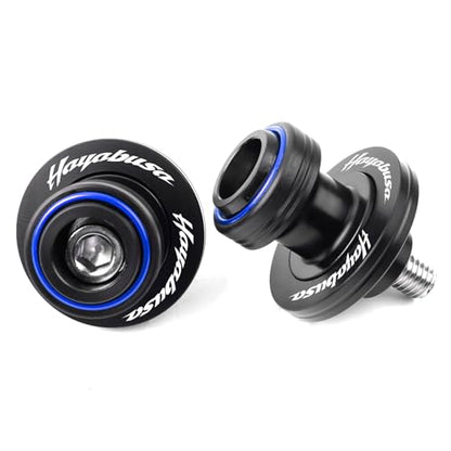 Compatible With GSX 1300R 2026 HAYABUSA GSX1300R Gen 3 1999-2026 2025 GSXR 1300 Motorcycle Swingarm Spools Sliders CNC Swing Arm Spools Screws (Blue) - color: Blue