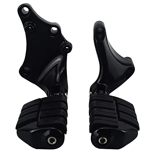 Rear Passenger Footpegs Foot Rests Pedal Mount Fits for Harley Sportster 883 1200 2014 2015 2016 2017 2018 2019 2020 2021 2022,Black - color: Black For Lion Paw Style