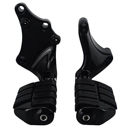 Rear Passenger Footpegs Foot Rests Pedal Mount Fits for Harley Sportster 883 1200 2014 2015 2016 2017 2018 2019 2020 2021 2022,Black - color: Black For Lion Paw Style