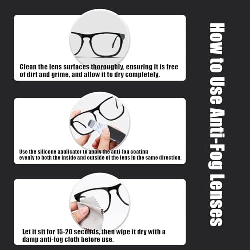 Goggle Anti Fog Spray - 10ml Glass Lens Cleaner Defogger | Swim Goggle Anti Fog Spray for Ski Goggles Mirrors Windshields Improve Visibility Snorkeling Skiing Motorcycle Riding Helmet Visor