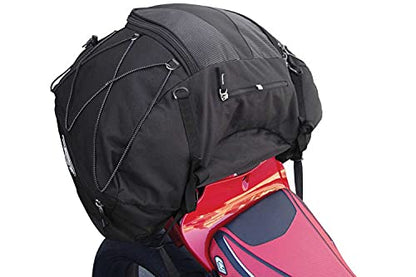 GEARS Navigator Motorcycle Tail Bag | Durable Weather-Resistant Luggage with Waterproof Rain Cover | Universal Fit Rear Seat Storage | Passenger Pillion Seat Cargo Bag | 52L Motorbike Helmet Bag
