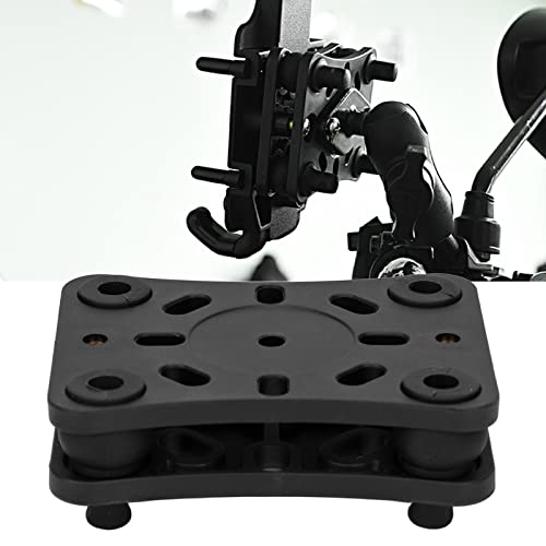 POCREATION Motorcycle Phone Mount, Bracket 4 Silicone Vibration Dampers with Nylon Base and Cavity Design for Bike Motorbike Handlebar Mobile Device Holder
