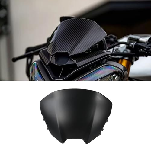 For Street Triple 765RS 2025 2024 2023 NEW Motorcycle Front Windshield Windscreen Visor Wind Screen Shield Spoiler Deflector street triple 765rs Accessories (Matte Black) - color: Matte Black