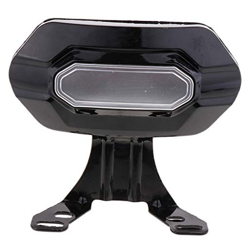 Kesoto Durable Motorcycle Sissy Bar Rear Passenger Back Rest Backrest Pad Cushion Universal Suitable for Motorcycle