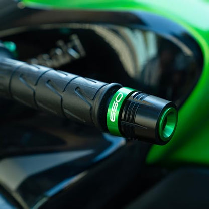 Motorcycle Handle Bar Ends Grips Plug Sliders Handlebar Grips Cap Compatible with Ninja 650 650R Ninja650 2017-2025 2026 Z650 Accessories (Black) - color: Black