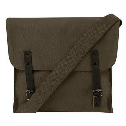 Rothco Canvas Utility Bag – Durable Crossbody Shoulder Satchel for Everyday Hobby Essentials and Supplies For Men and Women - color: Olive Drab