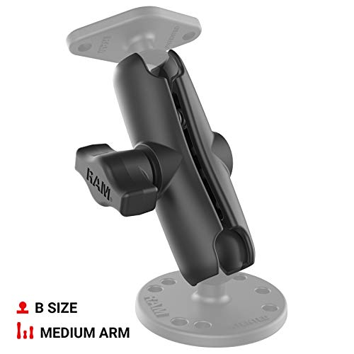 RAM Mounts Double Socket Long (6") Arm, Heavy-Duty Articulating Connector for Secure Mounting Compatible with B-Size 1" Ball Components RAM-B-201U-C - size: 6 in.