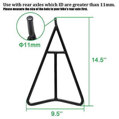 Eapele Triangle Stand for Dirt Bike, Solid Steel Structure Dirt Bike Stand, Universal for 80-500cc Supermoto Motocross Enduro Pit Bike-Black