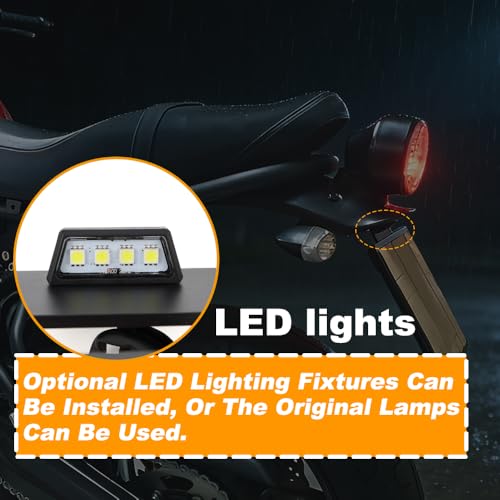 Motorcycle Fender Eliminator with LED Light Fit for XSR700 2015-2026 License Plate Holder Tail Tidy